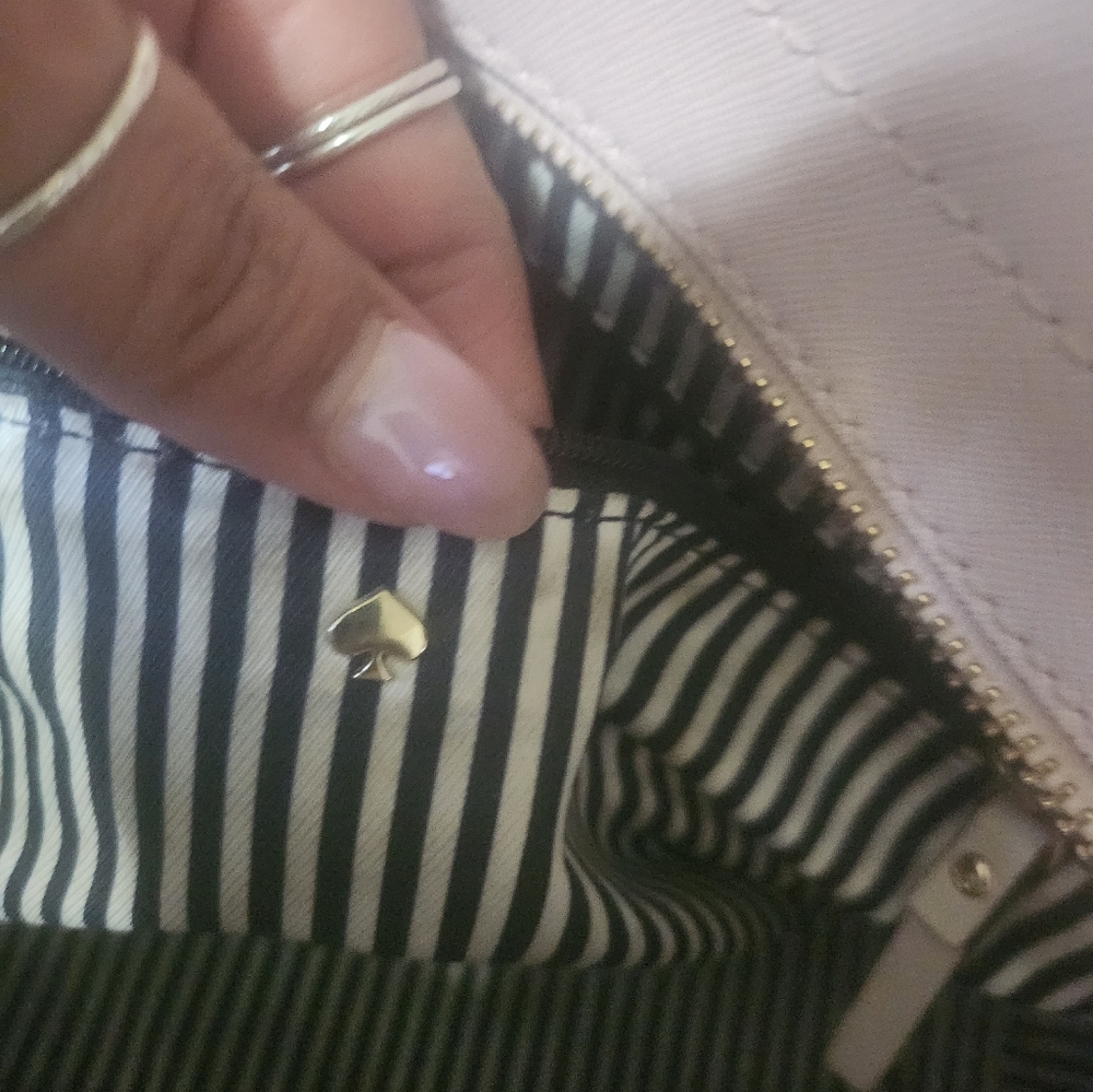 EUC Kate Spade Pink Leather Tote and Twilly  Bundle - Picture 3 of 12